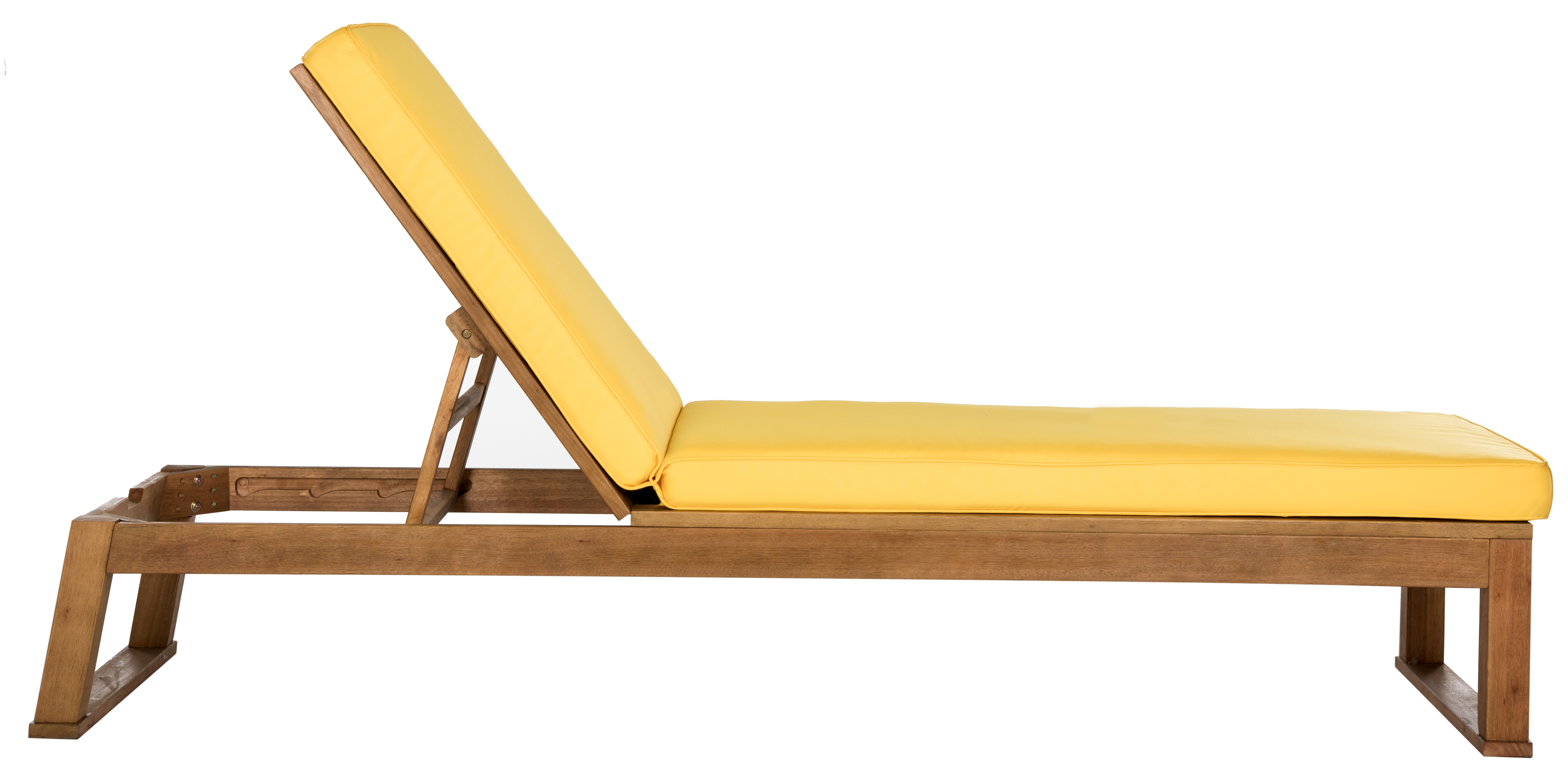 Solano Sunlounger - Natural/Yellow - Safavieh - Image 0
