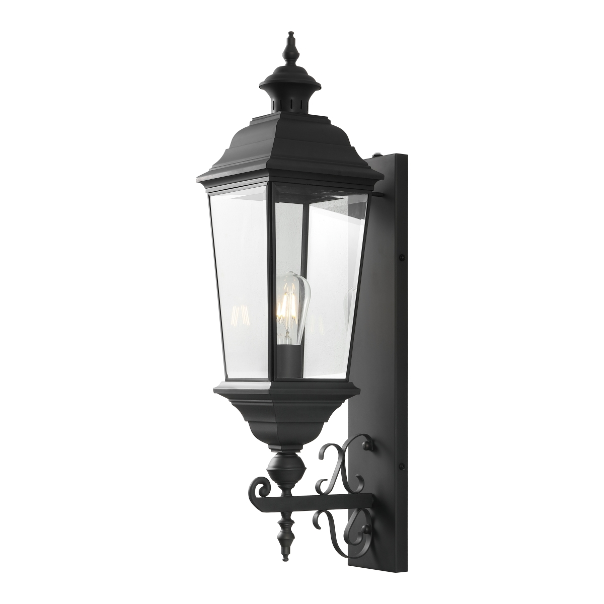 Braden Outdoor Wall Sconce - Black - Image 2
