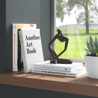 Modern Thinking Man Sculpture - Image 0