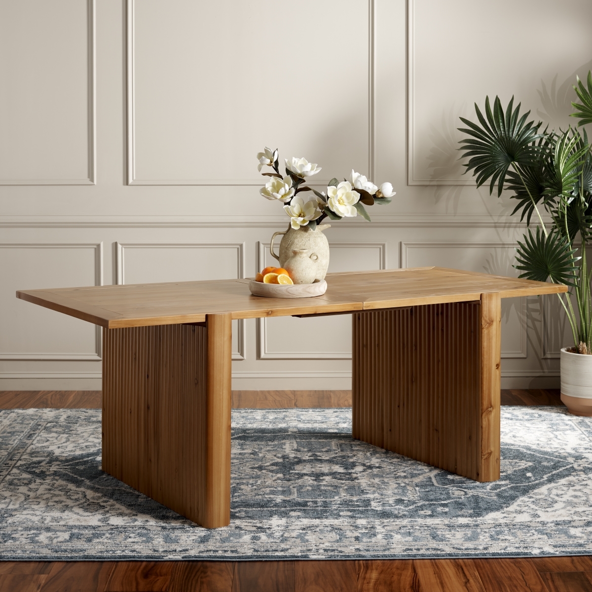 Buckley 78" Dining Table - Brown - Safavieh - Image 1
