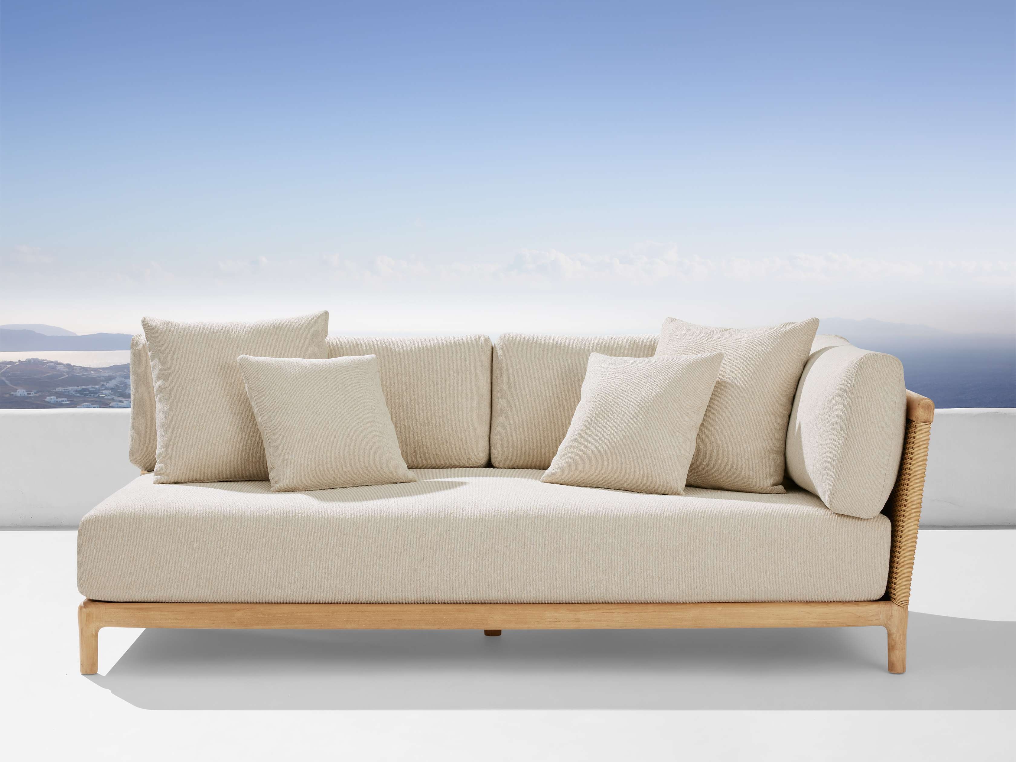 Puglia Outdoor Collection Covers in Fabric Gray  Ra Sofa - Image 0