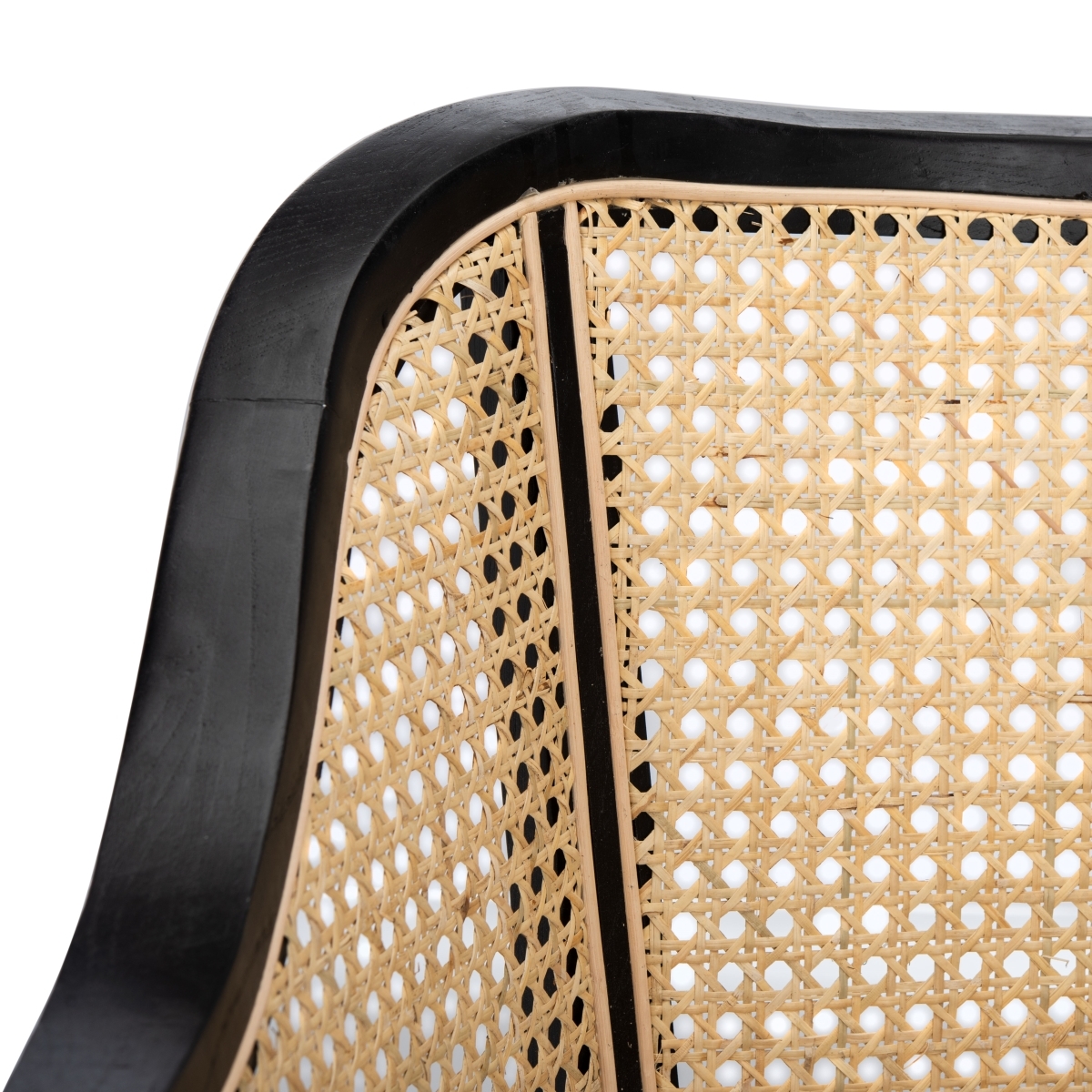Maika Cane Dining Chair - Black / Natural - Safavieh - Image 2