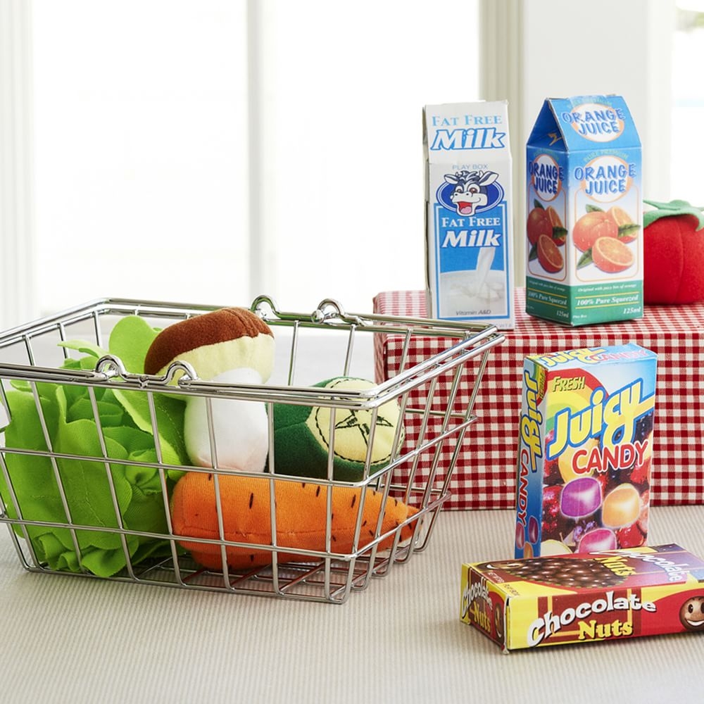 Mini Grocery Basket Set, Vegetable, WE Kids - Image 0