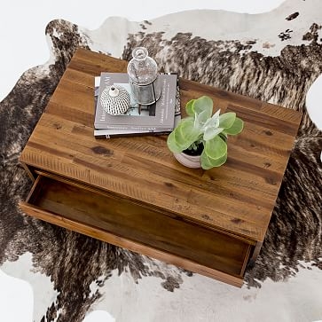 Logan Industrial Coffee Table, Natural - Image 1