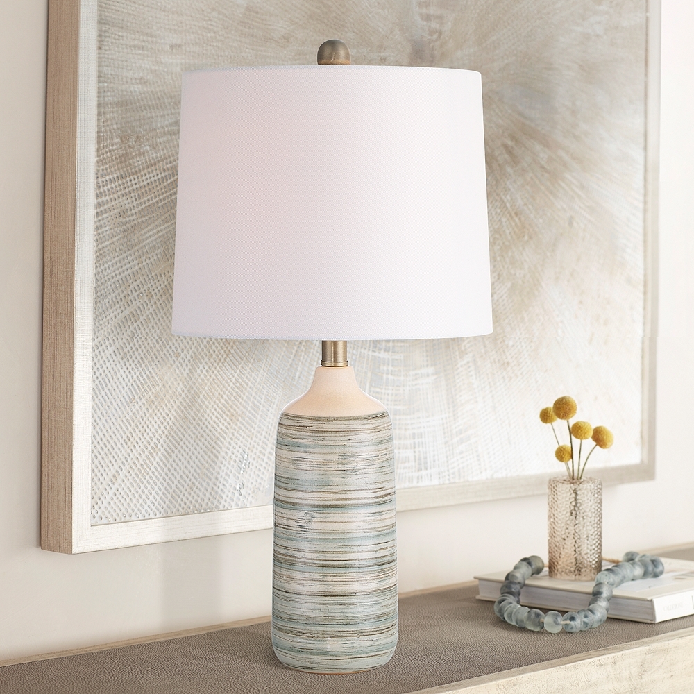 360 Lighting Kayla 23 1/2" High Coastal Modern Ceramic Table Lamp - Image 0