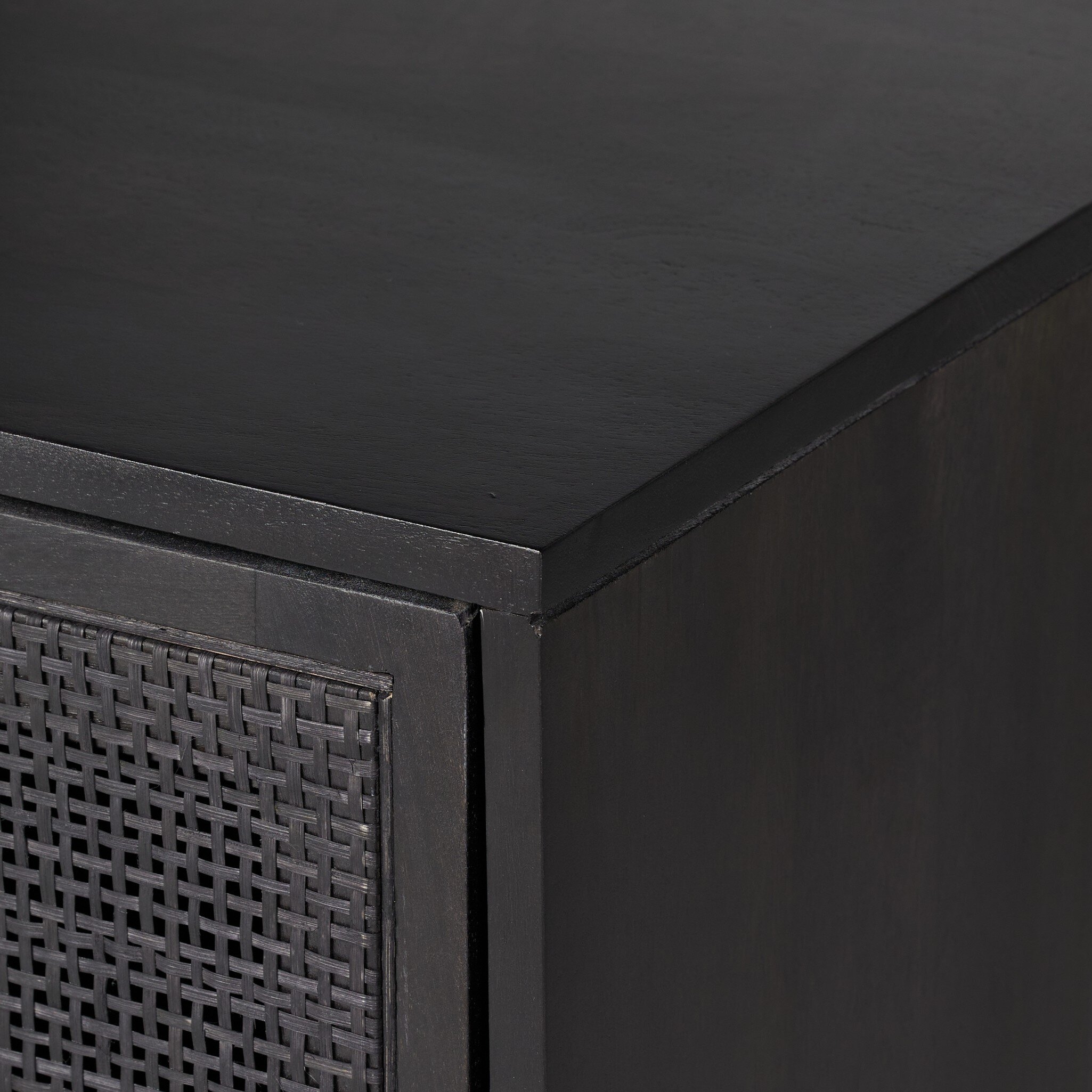 Carmel Small Cabinet - Black Wash - Image 8