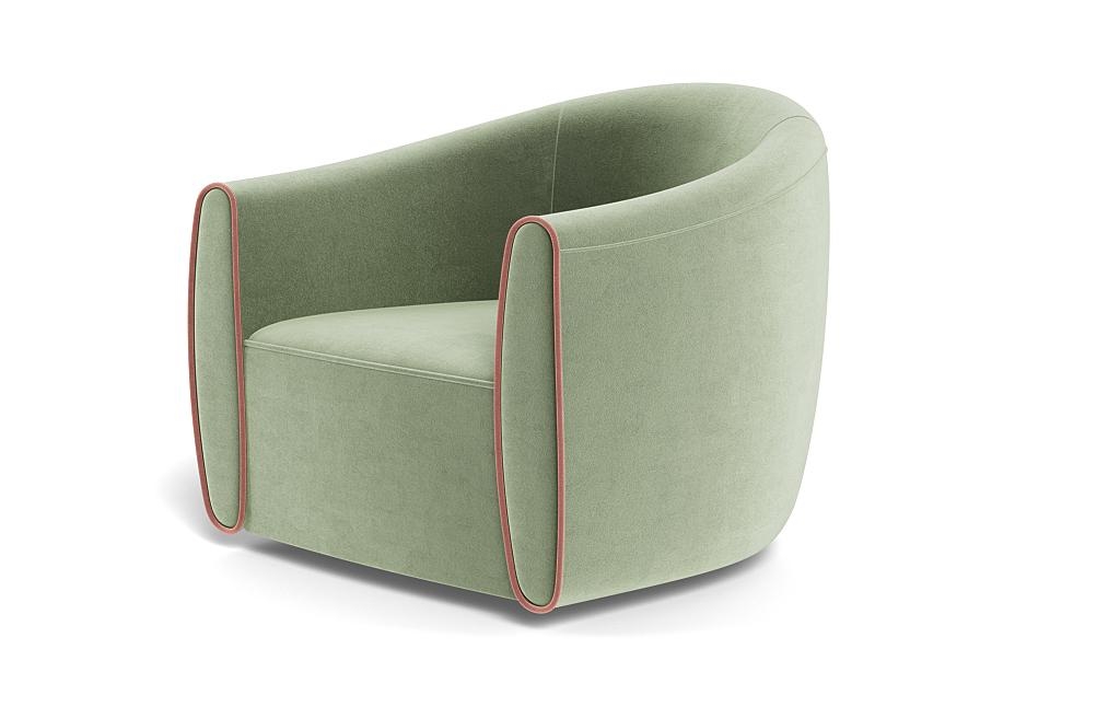 Lawson Swivel Chair with Contrast Piping - Image 2