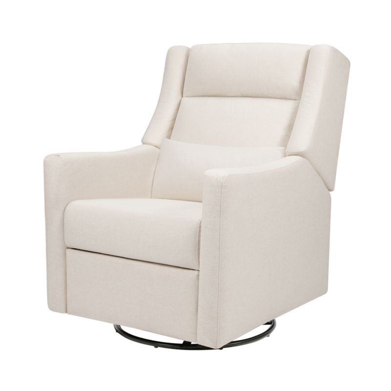 Babyletto Kiwi Plus Cream Nursery Swivel Glider Recliner Chair - Image 3