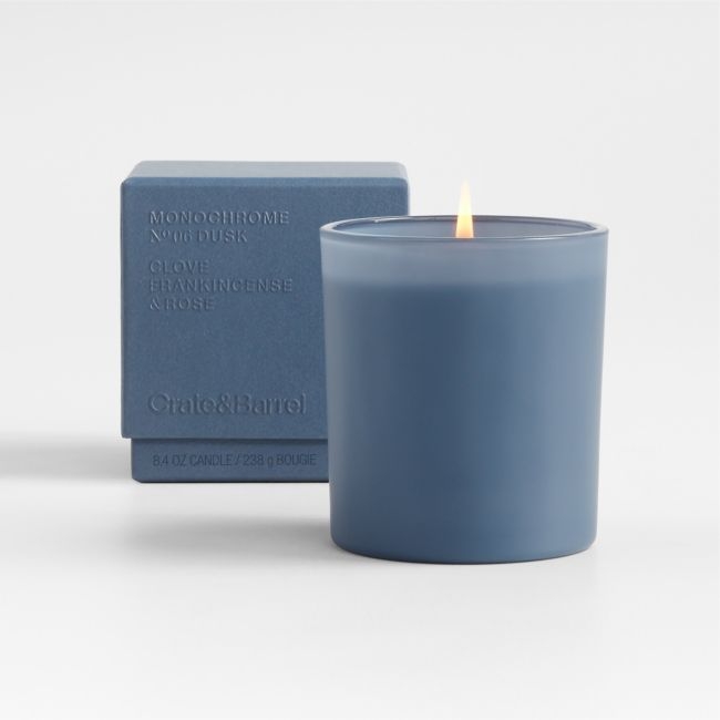 Monochrome No. 6 Dusk 1-Wick Scented Candle - Clove, Frankincense and Rose - Image 0