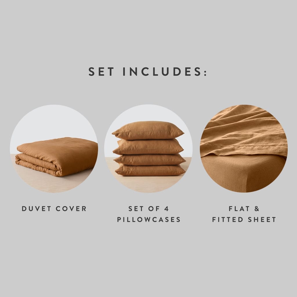 The Citizenry Stonewashed Linen Bed Bundle | Full | Light Grey - Image 9