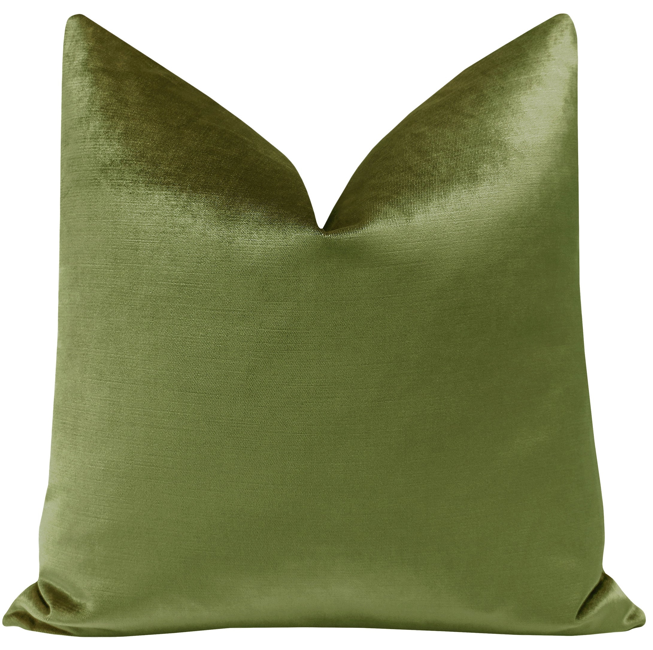 FAUX SILK VELVET // OLIVE - BY THE YARD - Image 0