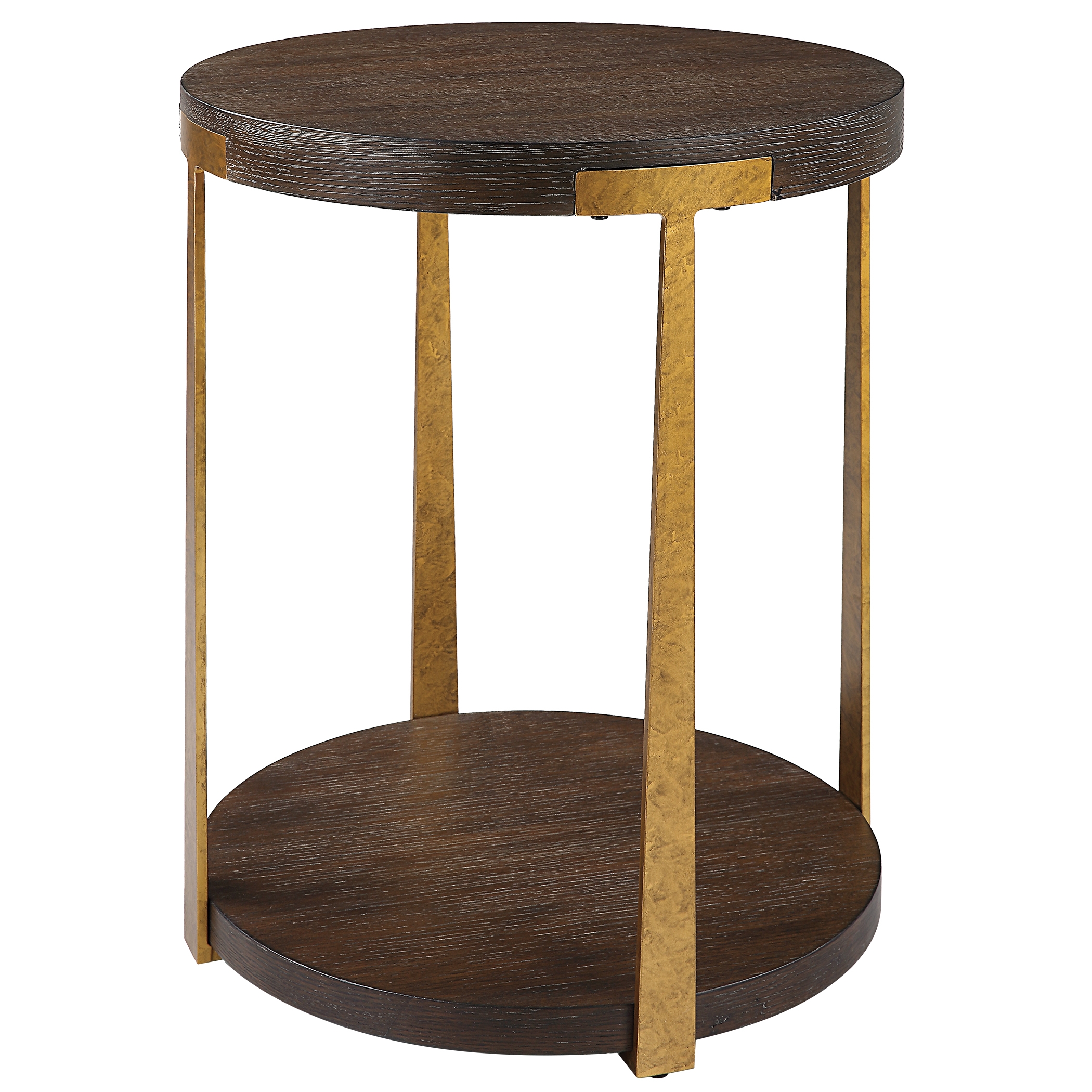 Palisade Round Wood Side Table - Image 4