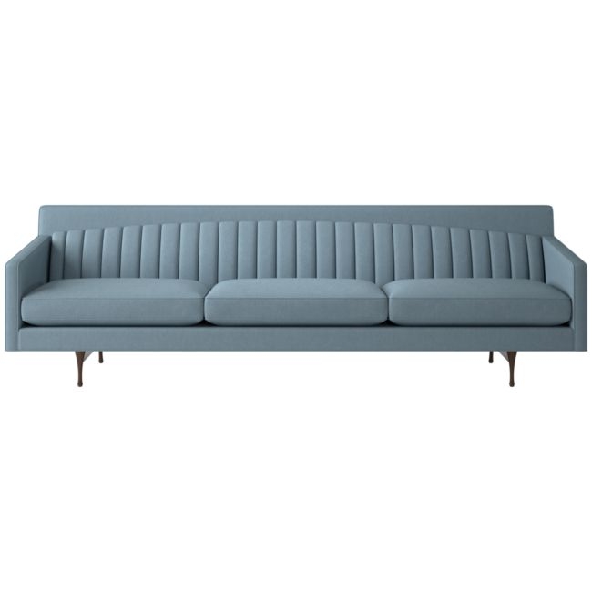 Symmetric Sofa 103" Lisbon Wedgewood - Image 0