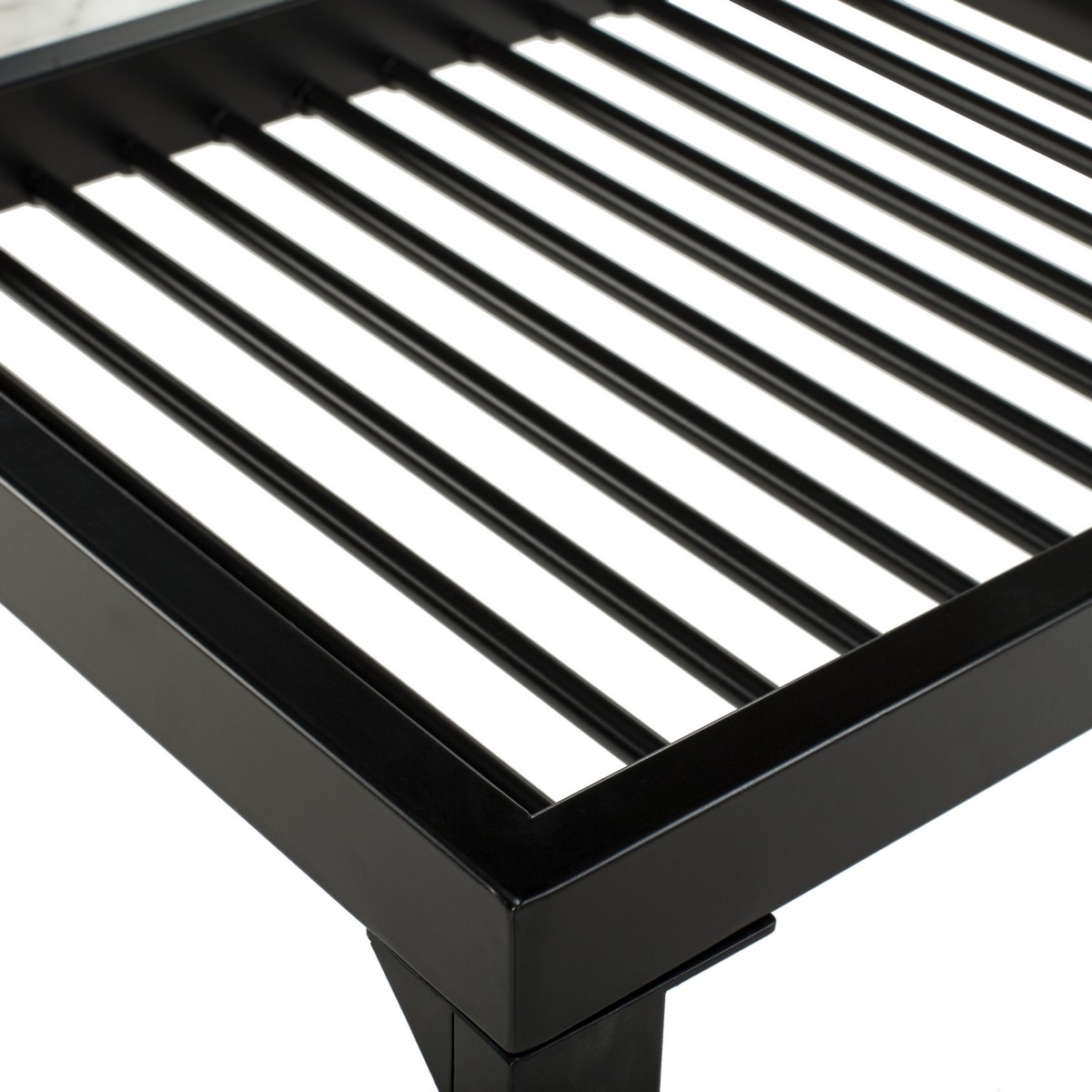 Zuri Console Table, White & Black - Image 3
