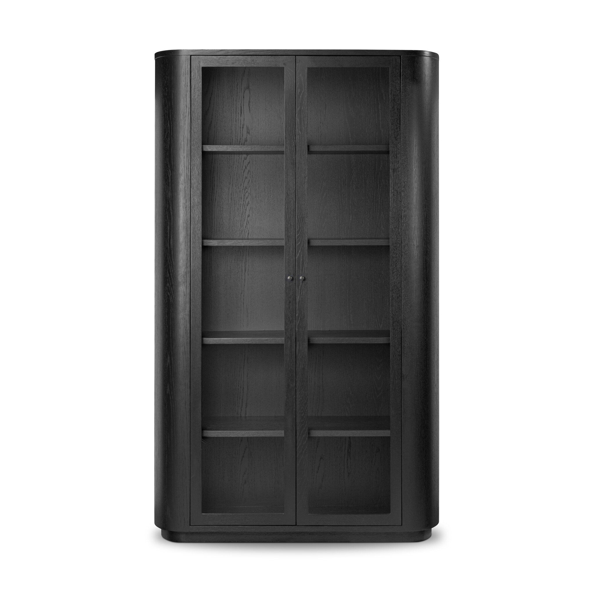 Pilar Cabinet - Charcoal Oak Veneer - Image 0