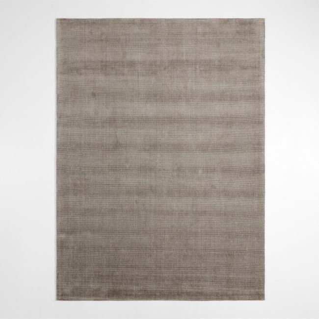 Vaughn Performance Wool-Blend Handwoven Grey Area Rug 6'x9' - Image 0