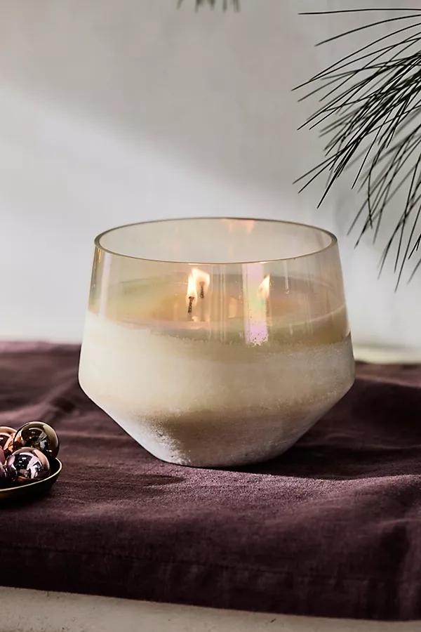 Sanded Glass Candle, Holiday - Image 0