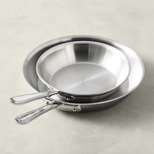 All-Clad D5(R) Stainless-Steel Deep Skillet Set, 8 1/2-Inch & 10 1/2-Inch - Image 0