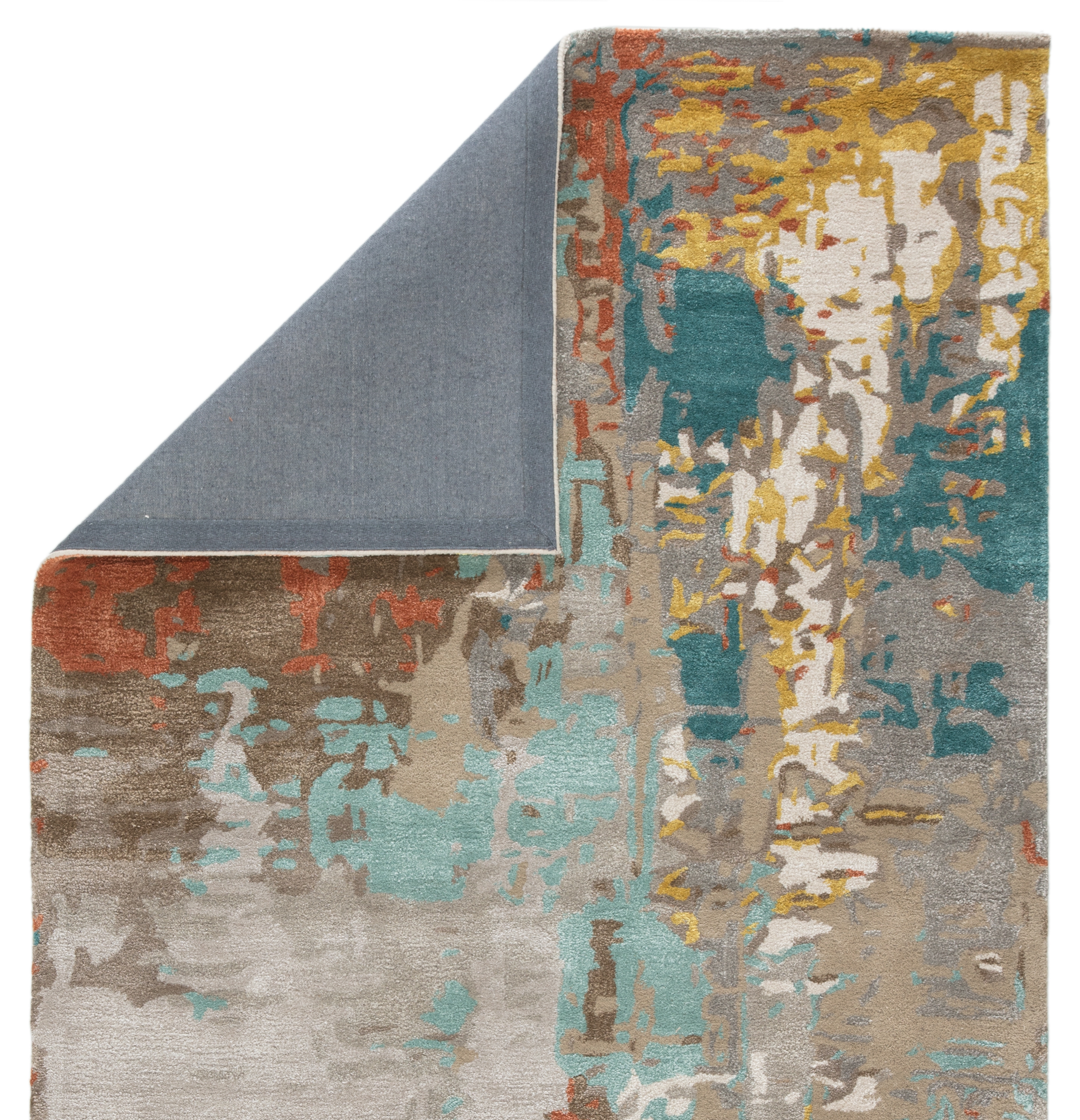 Matcha Handmade Abstract Multicolor Area Rug (10'X14') - Image 2