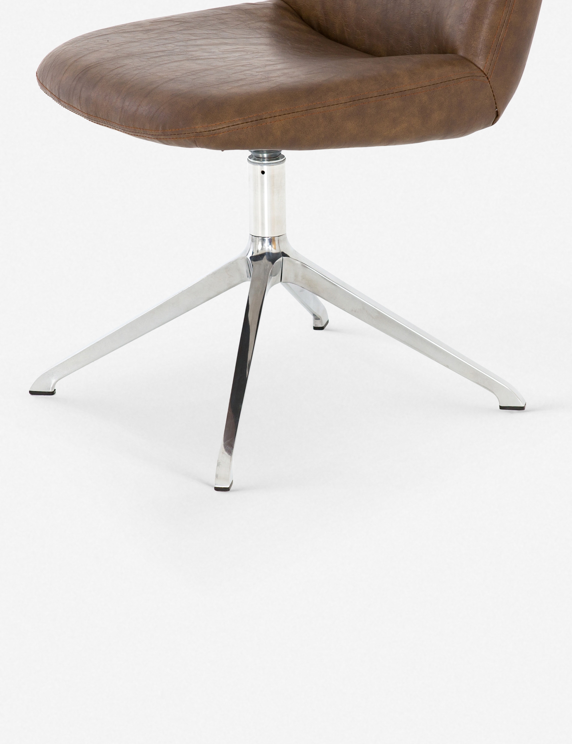 Aysel Desk Chair, Distressed Brown - Image 2