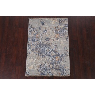 Vegetable Dye Abstract Oriental Rug Hand-Knotted 3X5 - Image 0