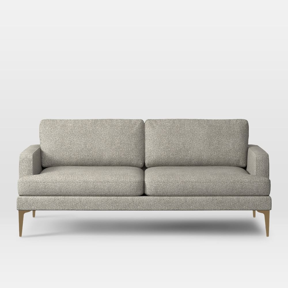 Andes 77" Multi-Seat Sofa, Standard Depth, Twill, Gravel, BB - Image 0