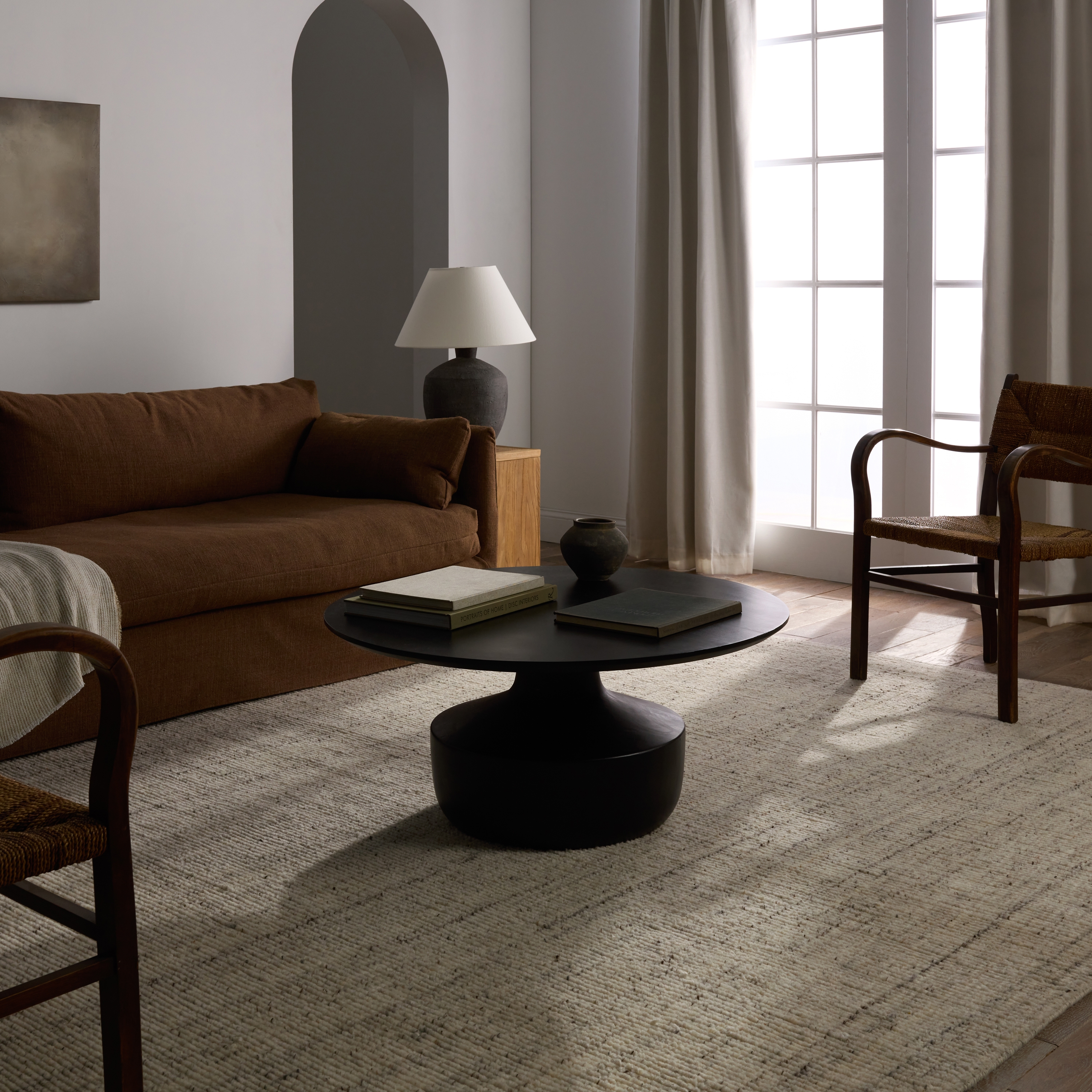 Griffeth MOH01 Handmade Trellis Ivory Area Rug (9'6"x13'6") - Image 5