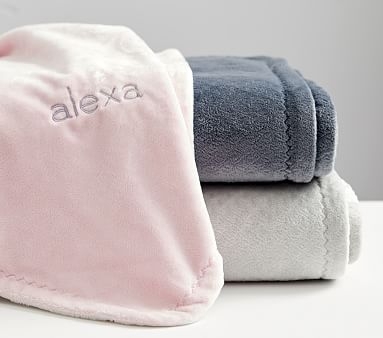 Chamois Baby Blanket, 47x47 in, Grey - Image 2