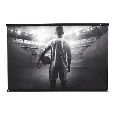 Black and White Soccer Wall Mural, 3'x4' - Image 0