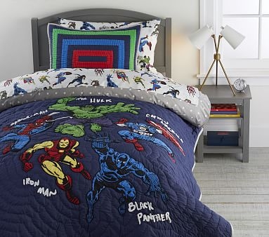 Marvel Quilt, Twin, Navy Multi - Image 2
