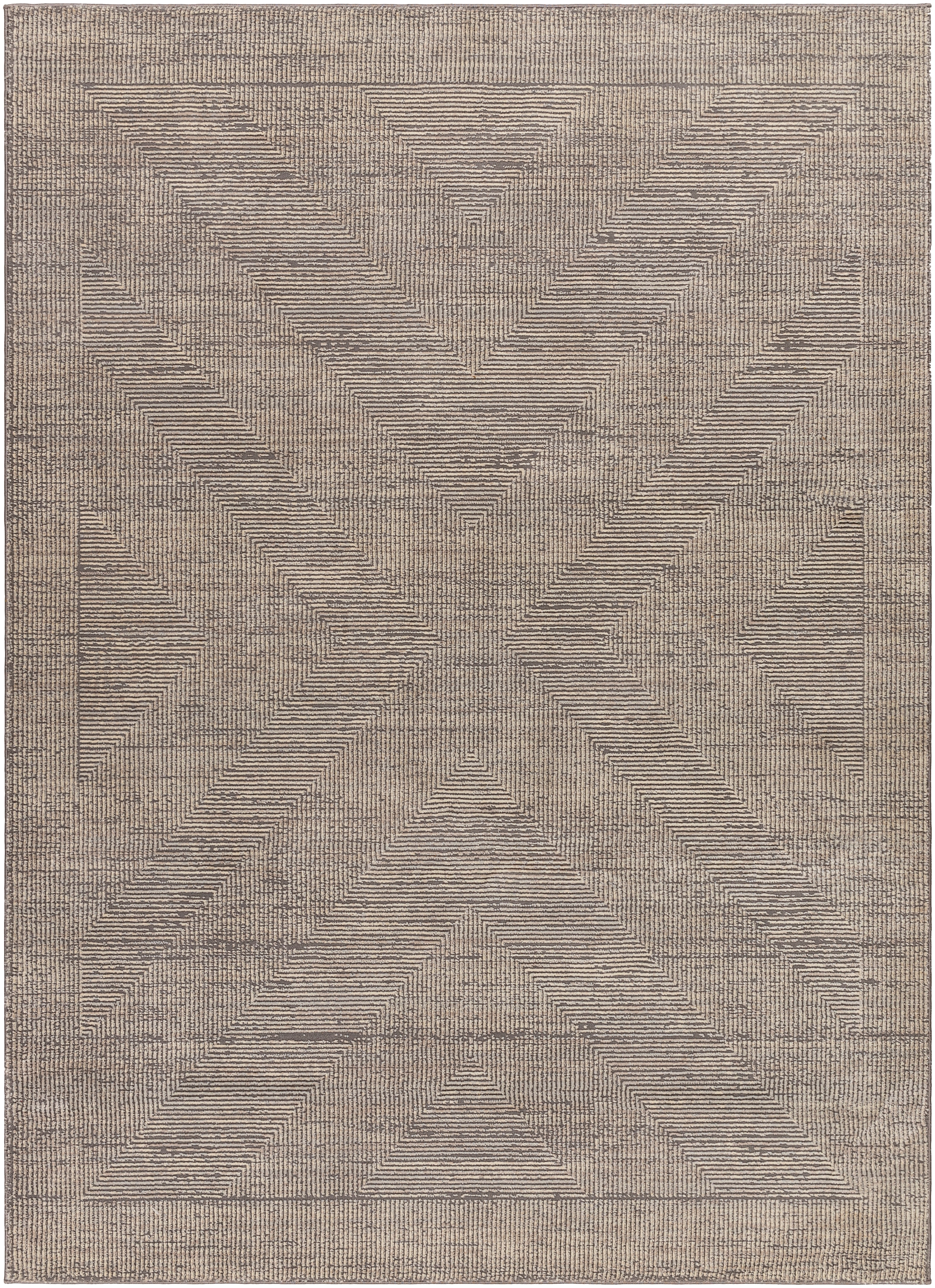 Alder Beige Indoor 1'11" x 3'9" Machine Woven Rug - Image 0