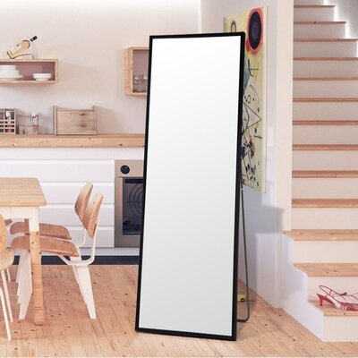 Latitude Run® Full Body Mirror Full Length Floor Mirror Free Standing Black Dressing Mirror Home Décor (59" X 19.7") - Image 0