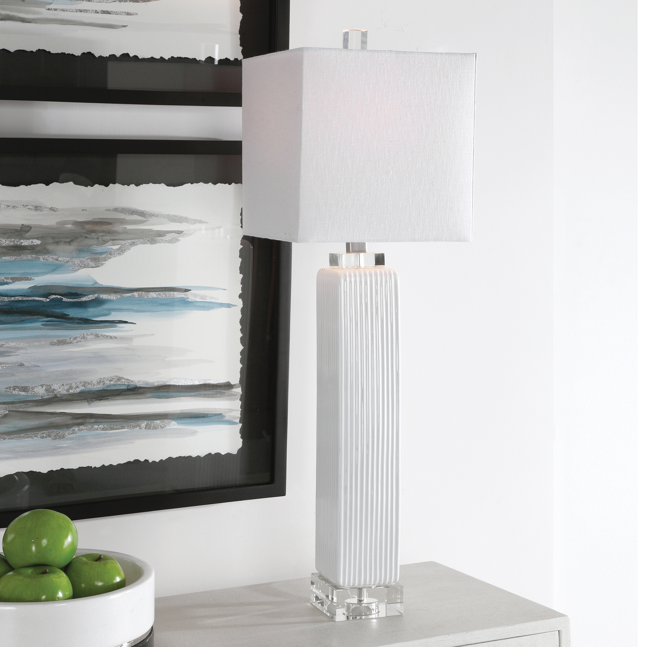 Bennett White Buffet Lamp - Image 1