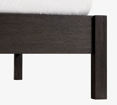 Square Leg Wood Platform Bed, Charcoal, Full - Image 3