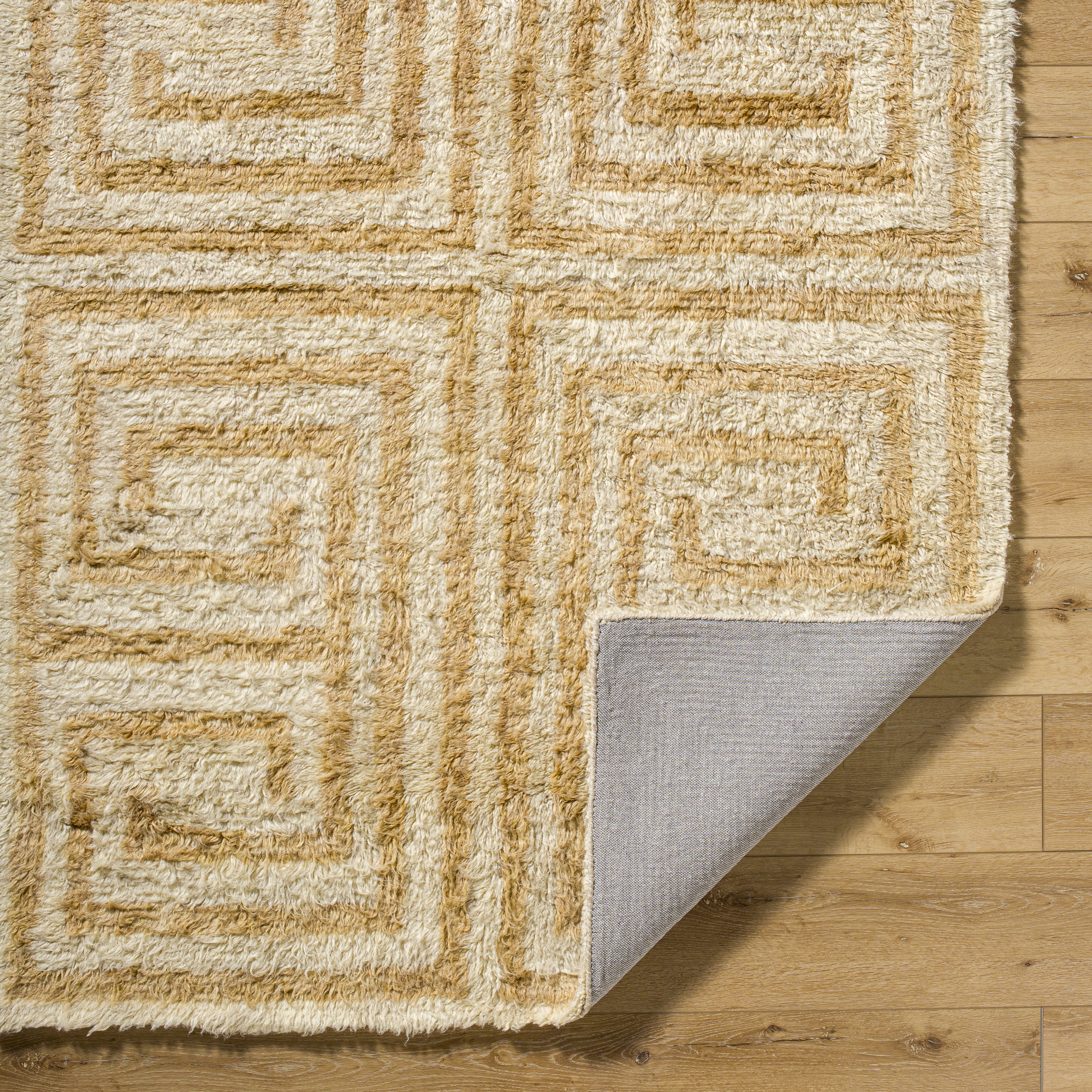 Beni Moroccan Beige Indoor 9' x 12' Handmade Rug - Image 4