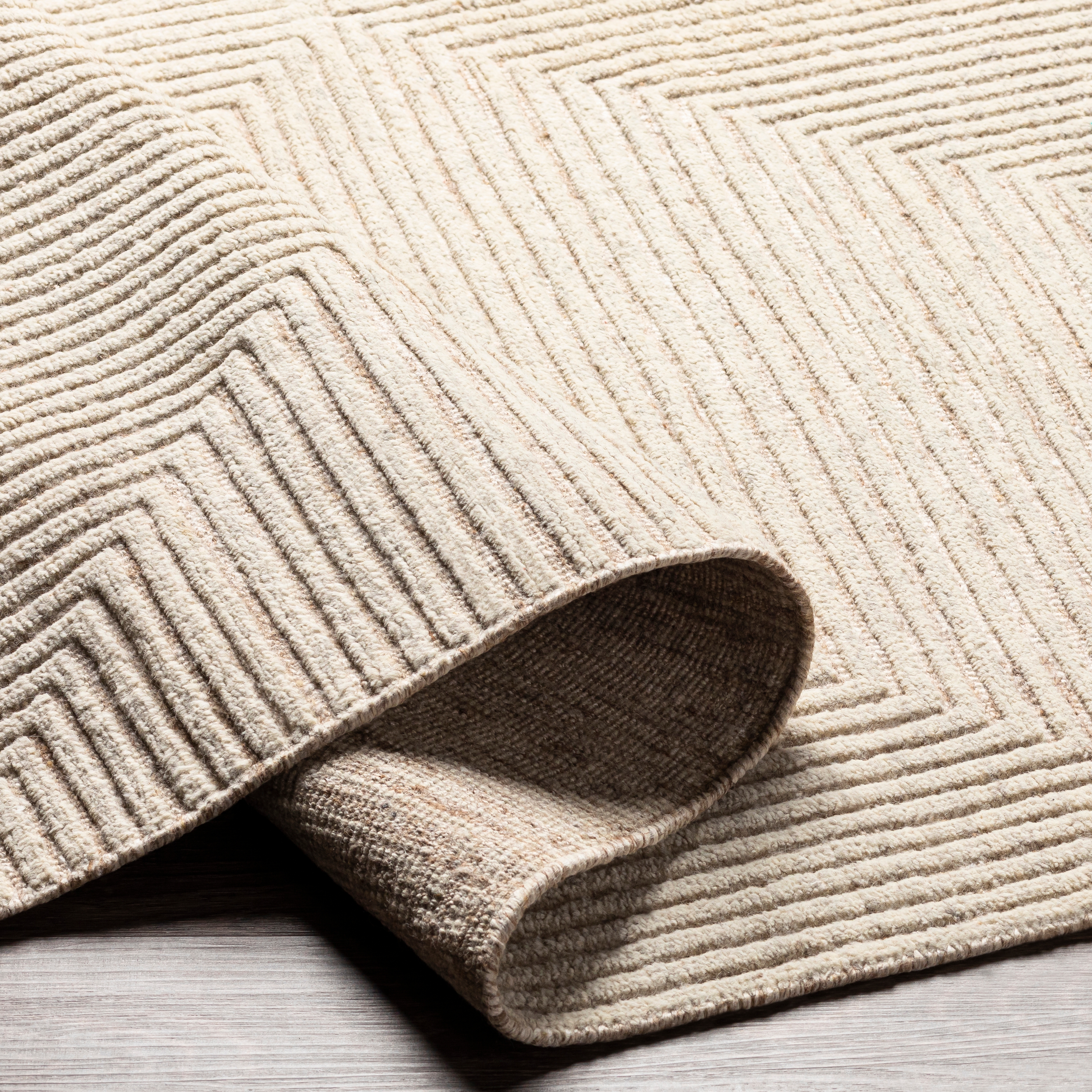 Tunus Beige Indoor 15' x 18' Handmade Rug - Image 4