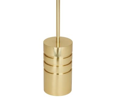 Burns Task Floor Lamp, Modern Brass with Black Shade - Image 5