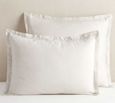 Soft Washed Organic Percale Duvet Cover, King/Cal. King, White - Image 5