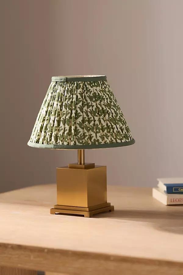 The Walter Cordless Rechargeable Metal Ruched Shade Table Lamp - Image 0