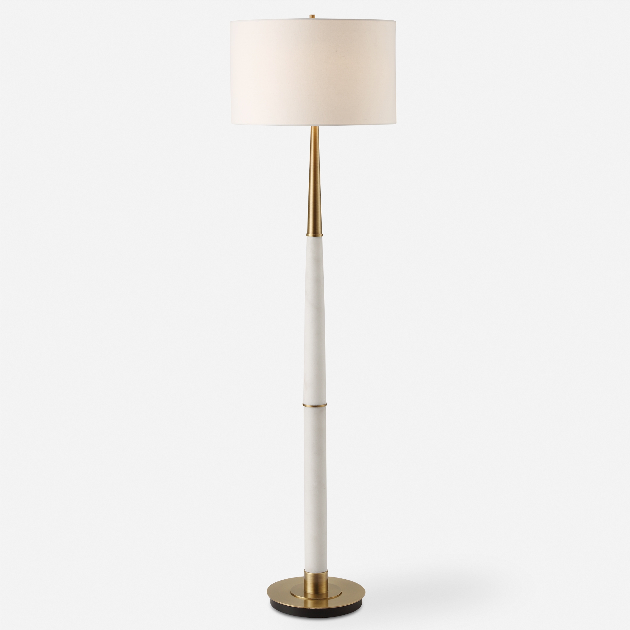 Faro White Marble Floor Lamp - Image 0