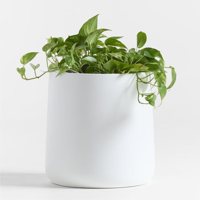 Saabira White 15.5" Tall Indoor/Outdoor Planter - Image 0