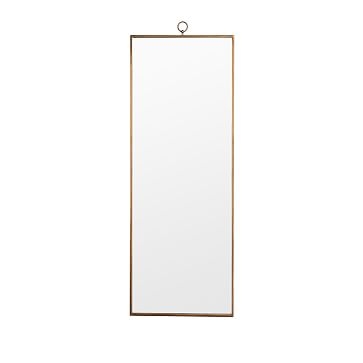 Metal Framed Antique Gold Floor Mirror, 24"Wx64.75"H - Image 1