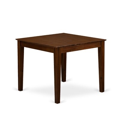 Gildo DD1728C5B19F44A69D6B14F8F8DBE3BE Modern Wood Kitchen Table With Walnut Color Table Top Surface And Asian Wood Kitchen Table Wooden Legs - Walnut Finish - Image 0