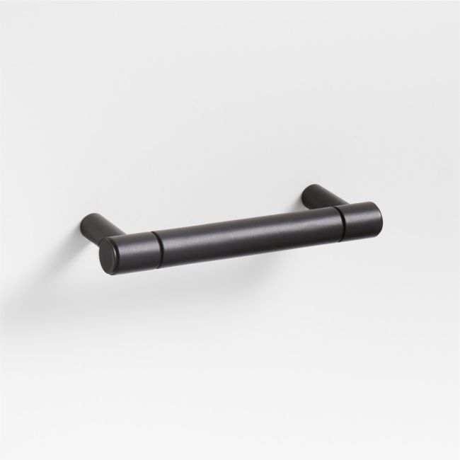 Modern 3" Flat-End Matte Black Cabinet Drawer Bar Pull - Image 0