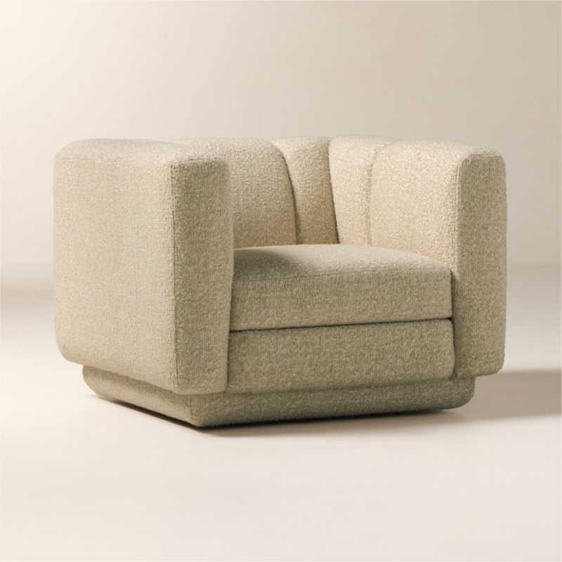 Yarrow Swivel Chair Lisbon Rose Brown - Image 4