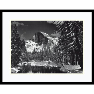 'Half Dome, Winter - Yosemite National Park' by Ansel Adams - Picture Frame Photograph Print on Paper - Image 0