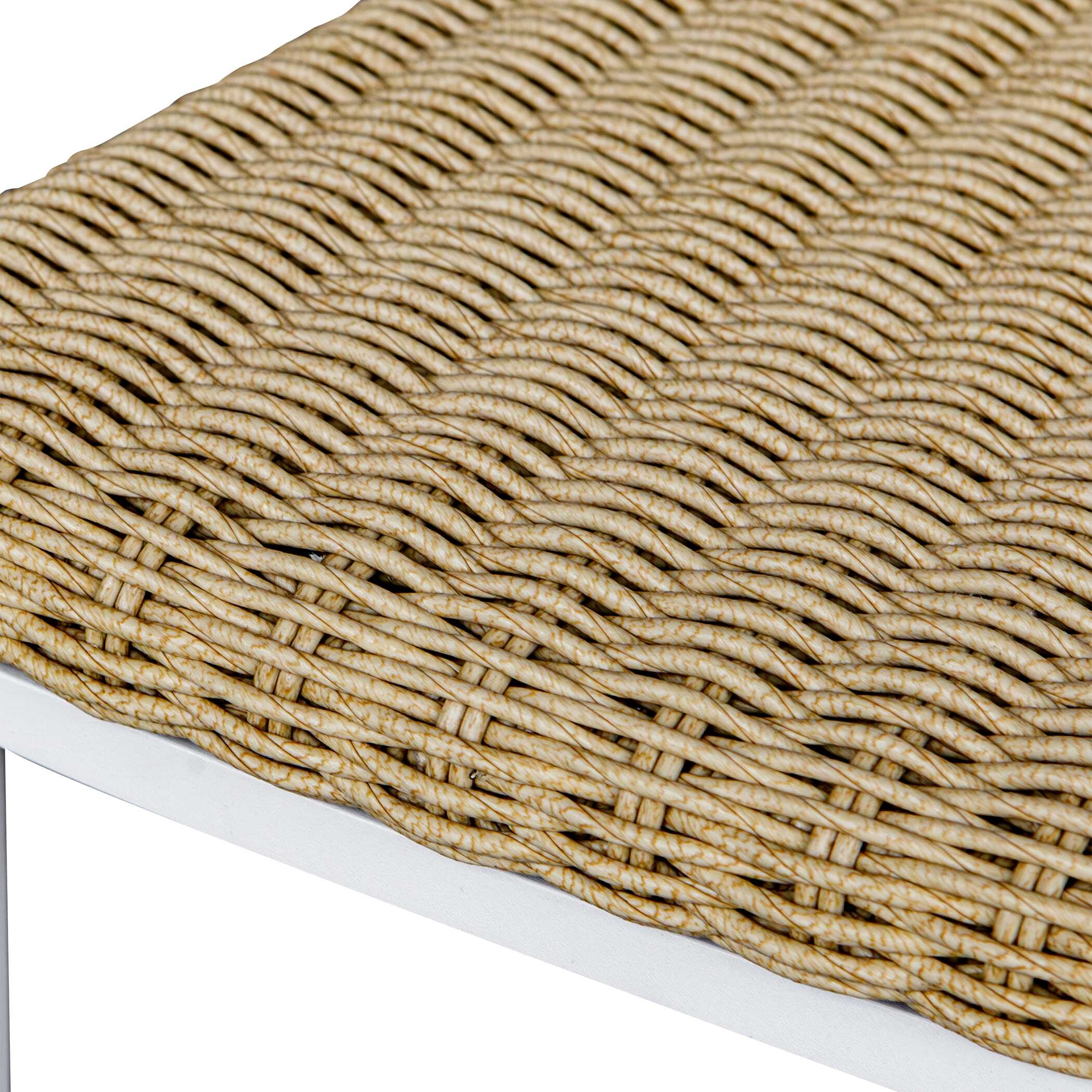 Calbas White Outdoor Bar Stool - Image 9