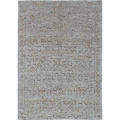 One-of-a-Kind La Crosse Hand-Knotted Light Gray 5'3" x 7'5" Silk Area Rug - Image 0