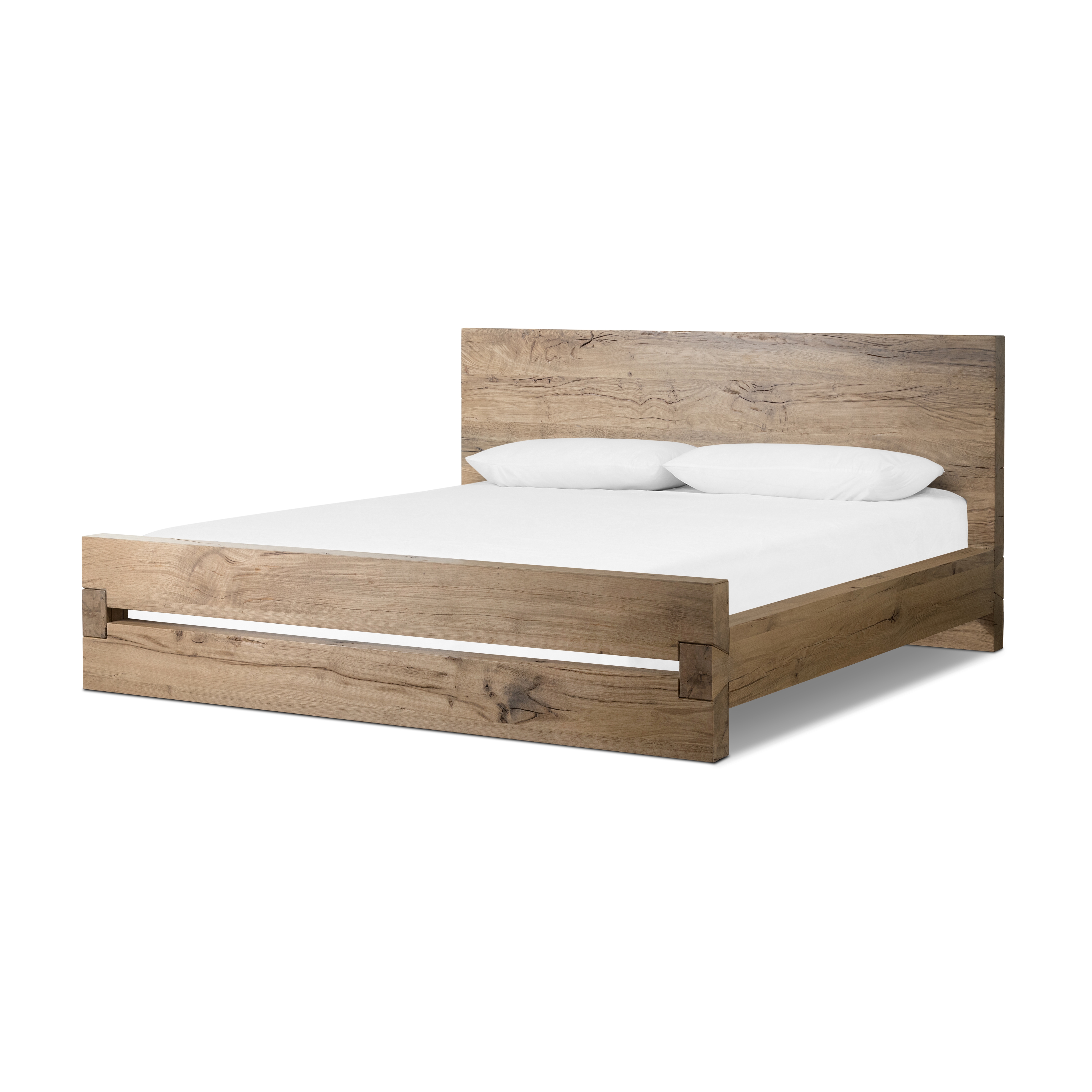 Lia Bed-Natural Reclaimed French Oak-Q - Image 0