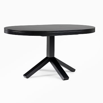 Poppy 42" - 60" Expandable Dining Table, Black - Image 0